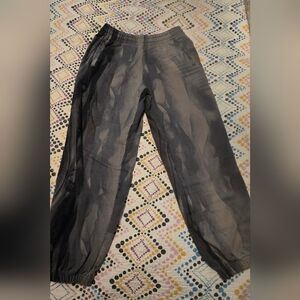 Calvin Klein Comfort Grey Tie Die Run Jogging Bottoms 100%Cotton